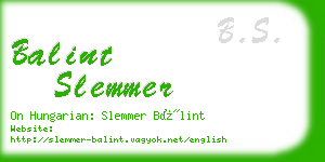 balint slemmer business card